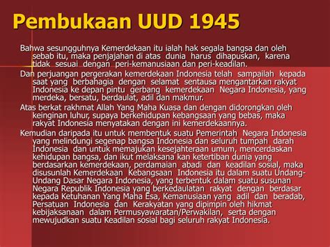 Ppt Menganalisis Kedudukan P Embukaan Uud Nkri Powerpoint