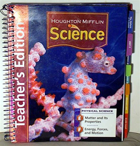 Houghton Mifflin Science, Grade 6, Teacher's Edition - Houghton Mifflin ...