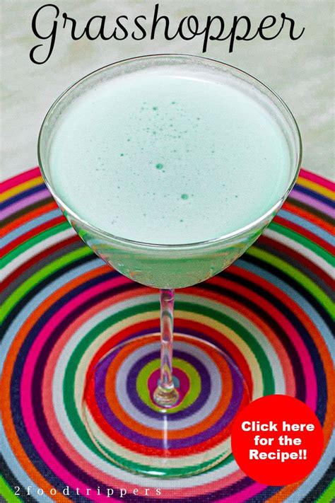 Grasshopper | Grasshopper cocktails, Grasshopper cocktail recipes ...