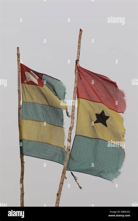 Flags Waving In The Wind Stock Photo Alamy