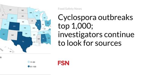 Cyclospora outbreaks top 1,000; investigators continue to look for ...