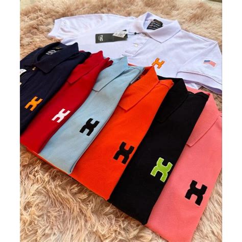 Camiseta Masculina Gola Polo Símbolo H Linha TXC Shopee Brasil