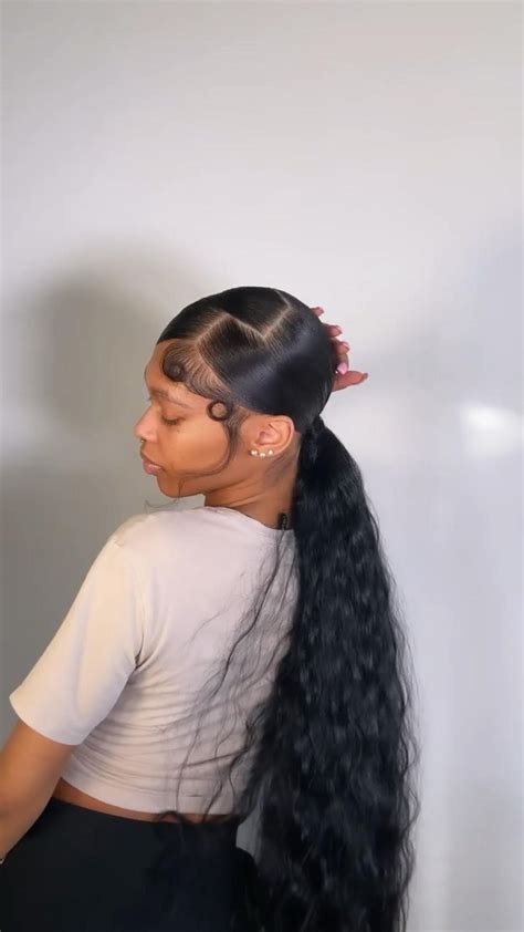 𝐒𝐓𝐔𝐍𝐍𝐀𝐆𝐑𝐋ᥫ᭡ Pinterest Slick Hairstyles Hair Ponytail Styles Sleek