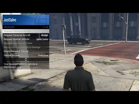 How To Get Your Impounded Vehicle Back In Seconds Gta Online Youtube