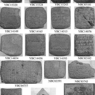 cuneiform tablets investigated in this study. | Download Scientific Diagram