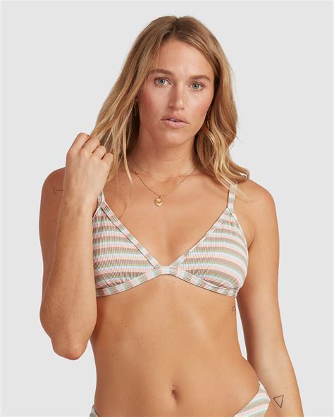 Billabong Sunday Stripe Ivy Tri Bikini Top Multi Surfstitch