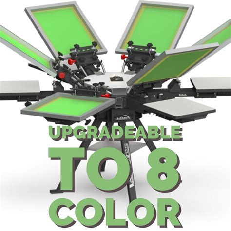 Vastex V 1000 Professional Screen Printing Manual Press 4 Station 6 Color V1 46 Ebay