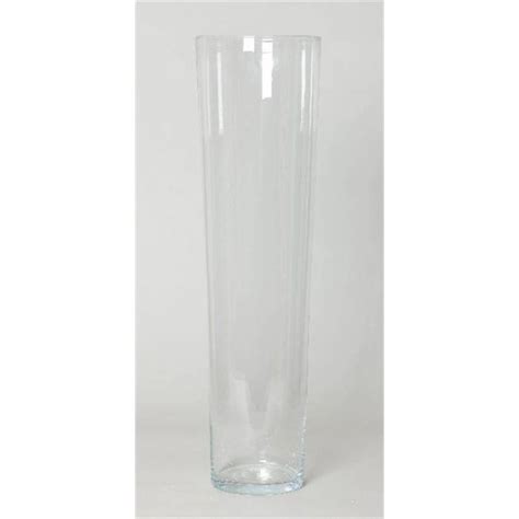 Vase Poser Au Sol Amna Ocean Conique Rond Transparent Cm Cm