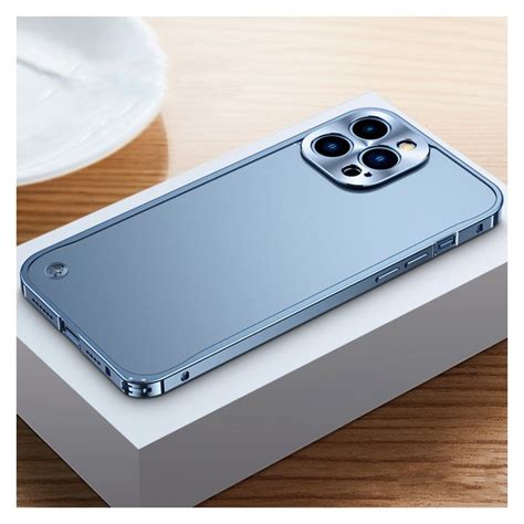 Funda Tipo Caja De Metal Para IPhone 13 Pro