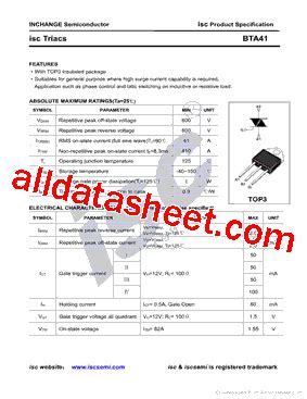 Bta Pdf Inchange Semiconductor Company Limited