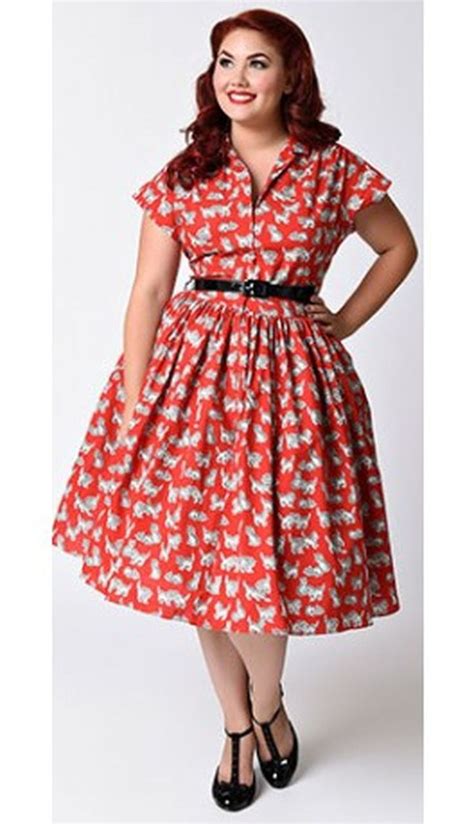 Vintage Plus Size Rockabilly Fashion Style Outfits Ideas 14 Plus Size