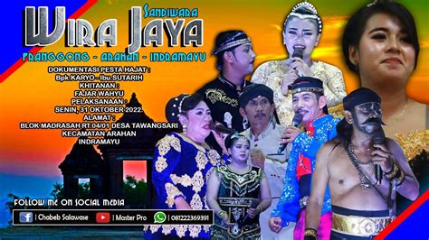 Live Streaming Sandiwara Wirajaya Senin Oktober Siang