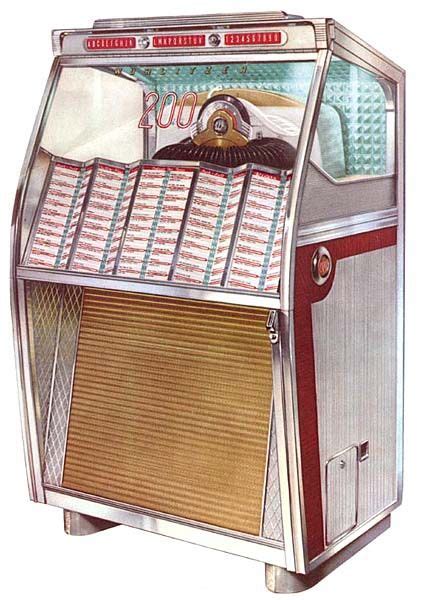 Wurlitzer 2150 Year 1957 Selections 200 45 Rpm Jukeboxes Jukebox