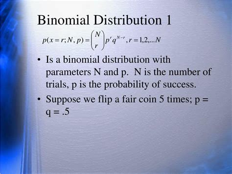 Ppt Binomial Distribution Powerpoint Presentation Free Download Id