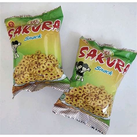 Jual Sakura Riri Rentengan 12grx10pcs Snack Termurah Makanan Ringan