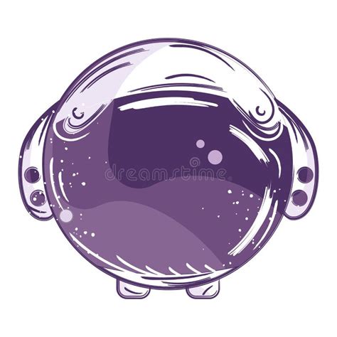 Isolated Sketch of an Astronaut Helmet Vector Stock Vector ...