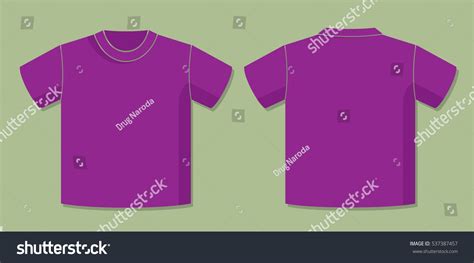 Tshirt Vector Template Front Back View Vector Có Sẵn Miễn Phí Bản Quyền 537387457 Shutterstock