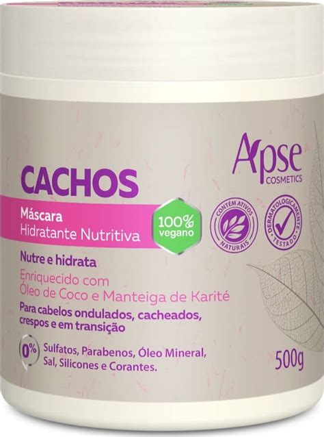 Kit Apse Para Cabelos Cacheados Litro Shampoo Gelatina M Scara E Ativador