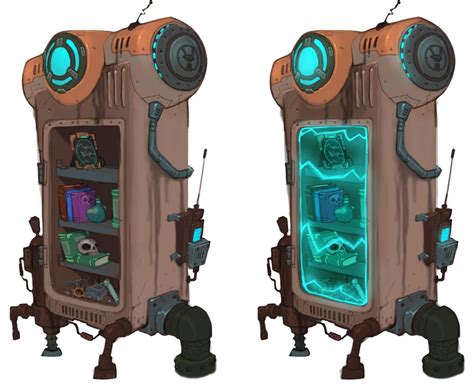 Chua Shelving Characters Art WildStar Props Concept Concept