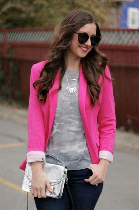 Pin By Katy Asanzs On Look Blazer Pink Blazer Clothes