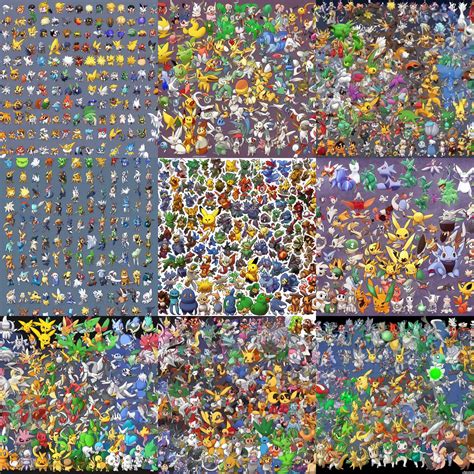 Original 151 Pokemon Sprites