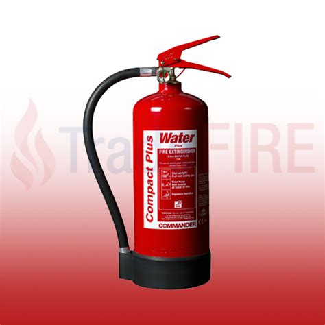 Commander Ws Ex3a 3ltr Water Additive Compact Plus Fire Extinguisher Ws