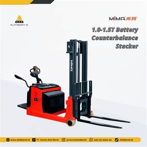 Distributor Alat Berat Mima T Battery Counterbalance Stacker