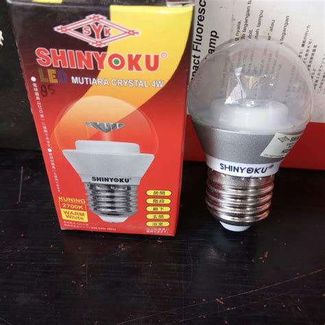 Shinyoku Lampu Led Mutiara Crystal Watt W Bohlam Kuning Lazada