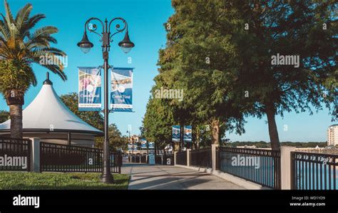 Cranes Roost An Outdoor Park In Uptown Altamonte Springs Florida Stock