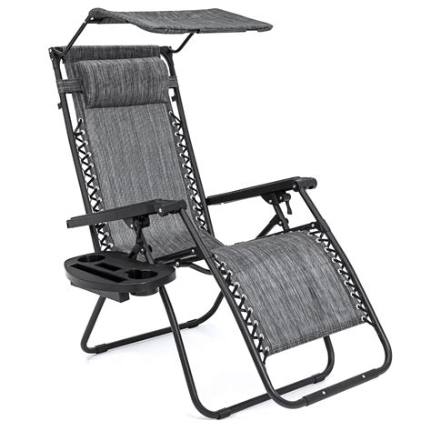 Best Choice Products Folding Zero Gravity Recliner Patio Lounge Chair W