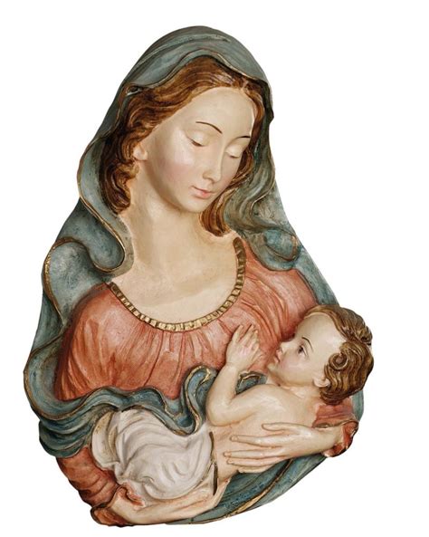 Placca Madonna Con Bambino Cm 30x20 Pasquini Arte