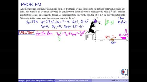 Chapter 04 Problem 05 Projectile Motion Youtube