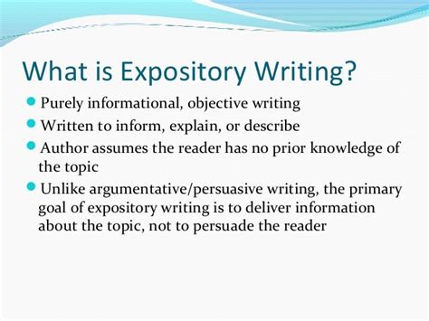 English 104 Expository Writing