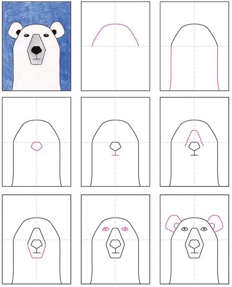 Draw a Polar Bear · Art Projects for Kids Polar Bears For Kids, Polar ...