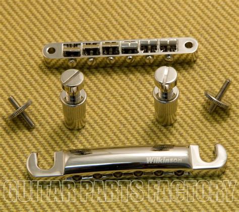 Wilk Combo N Nickel Wilkinson Tune O Matic Bridge And Tailpiece Combo Set