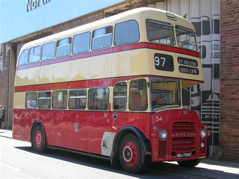 Leyland Titan Pd Mdj E Outside St Helen S Transport Museum