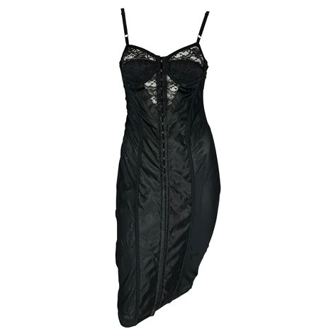 S S 2003 Dolce And Gabbana Sex And Love Runway Sheer Bustier Black Dress For Sale At 1stdibs