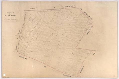 Cadastre Napol Onien Les Lilas Section G Dite De La Ferme Document