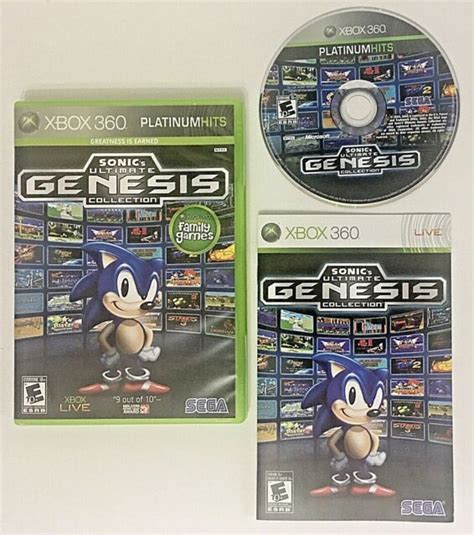 Sonic S Ultimate Genesis Collection Microsoft Xbox 360 2009 TESTED