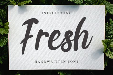 Fresh Font By NYA Letter Creative Fabrica