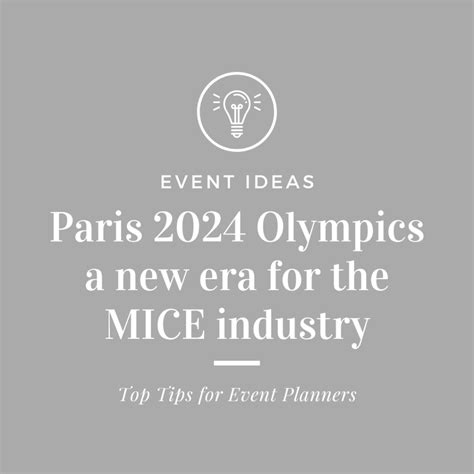 The Paris 2024 Olympics Mice Industry Benefits