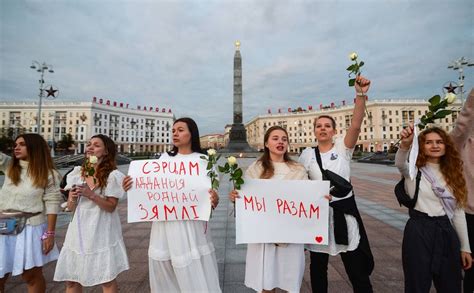 Bilderstrecke Zu Wieder Proteste Belarus Trotzt Der Polizeigewalt