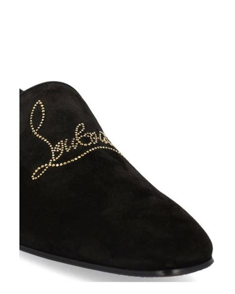 Christian Louboutin Logo-detailed Loafers in Black for Men | Lyst