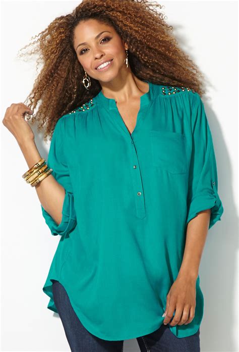 Shop Plus Size Shirts And Blouses Sale Kleider