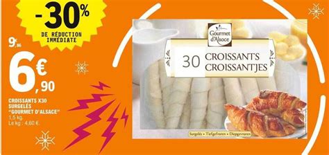 Promo Croissants X30 Surgelés chez E Leclerc