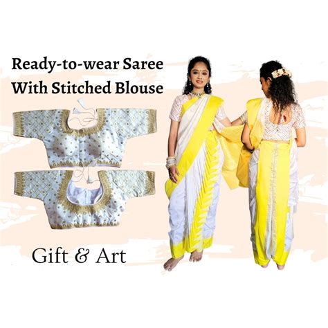 Nauvari Saree Shahi Mastani Saree With Stitched Blouse Ready To Wear