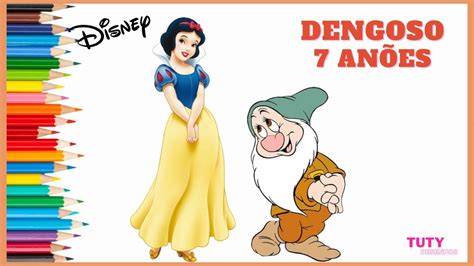 Colorindo Dengoso Desenho Branca De Neve E An Es Tuty Desenhos Youtube