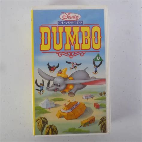 DISNEY CLASSICS DUMBO VHS Video Tape 80s 90s Cert U 87 Mins Runtime EUR