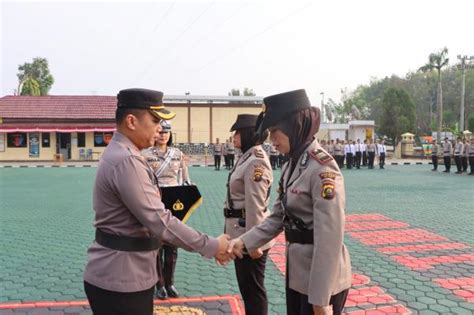 Berjalan Sukses Polres Oku Timur Gelar Serah Terima Jabatan Kasat Lantas