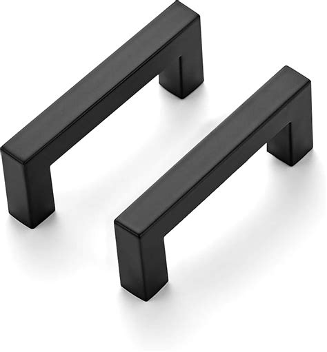 Ravinte Pack Inch Kitchen Square Cabinet Handles Matte Black